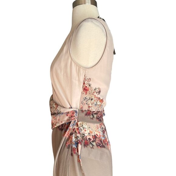 ALLSAINTS Anika Clement Silk Floral Wrap Dress - Picture 10 of 13